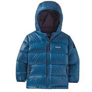 Patagonia Baby Hi-Loft Down Sweater Hoody Jacket 6-12 months Puffer Blue